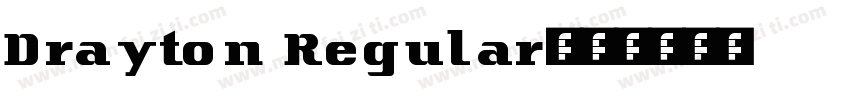 Drayton Regular字体转换